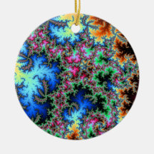 Peacock Feathers - Fractal Design Ornament