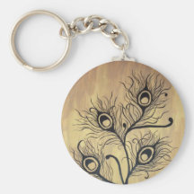 Peacock Feathers Keychains