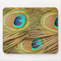 Peacock Feathers Mousepads