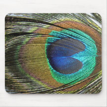 Peacock Feathers Mousepads