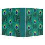 peacock feathers notebook 3 ring binder