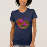 Peacock Feathers Yin Yang 2 T Shirts