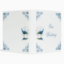 Peacock Garden Wedding Album Binder