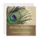Peacock Goddess Feather Birthday Party Invitation
