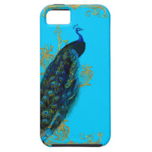 Peacock & Golden Scrolls iPhone 5 Covers