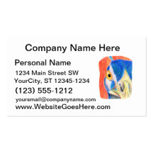 Peacock head coloured pencil drawing sketch business card templates