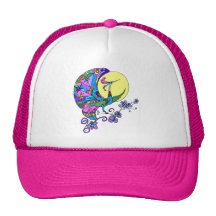 Peacock in Moonlight Mesh Hat