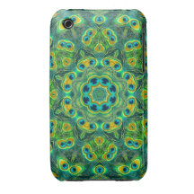 PEACOCK KALEIDOSCOPE iPhone 3 Case-Mate Case