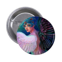 Peacock Lady's Wings of Duality Pin