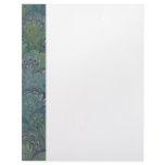 Peacock marbled border letterhead design