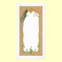 Peacock n Paisley Ornate Art Print Cards photo cards
