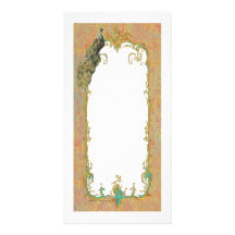 Peacock n Paisley Ornate Art Print Cards Picture Card