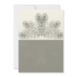 Peacock Plumes invitations