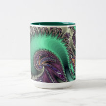 Peacock Purple design Mug