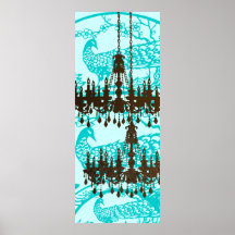 Peacock Roaring 20's Wedding Poster