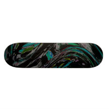 Peacock Swirl Skateboard Decks