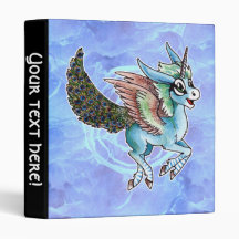 Peacock Unicorn Binder