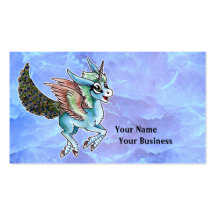 Peacock Unicorn Business Card Templates