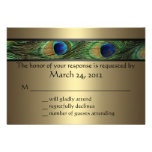 Peacock Wedding RSVP Invites