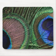 Peacocks Feathers Mouse Pad