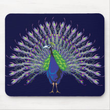 Peacok Mousepad Tapis De Souris