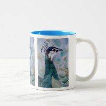 Peahen Portrait Mug