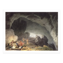Peaks Hole, Derbyshire (colour engraving) Post Cards