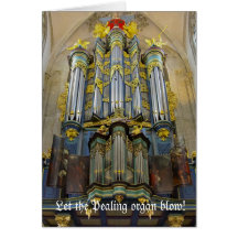 Pealing organ Christmas card - Breda