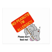 Peanut Allergy Postcard