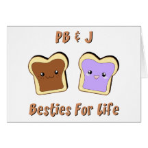 Peanut Butter and Jelly Greeting Cards