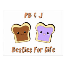 Peanut Butter and Jelly Post Card