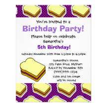 Peanut Butter and Jelly Themed  - Grape Jelly Announcements