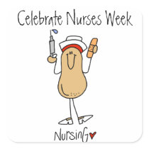 Peanut Celebrate Nurses Week Sticker stickers