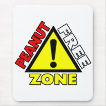 Peanut Free Zone (Peanut Allergy) Mouse Pad