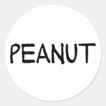 Peanut Round Sticker
