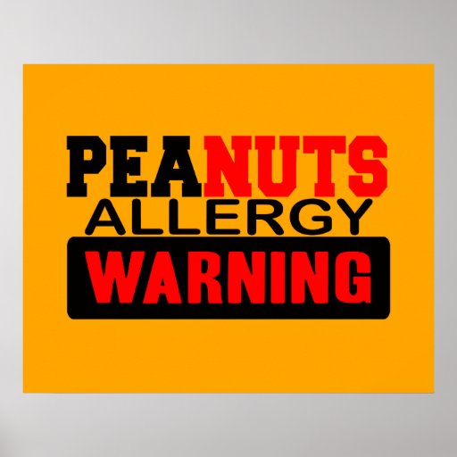 Nut Allergy Posters Nut Allergy Wall Art 3159