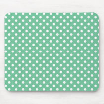 Peapod Green Medium Polka Dot Mousepad mousepads