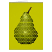 Pear Digital Art Card