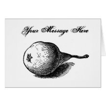 Pear Illustration Greeting Card