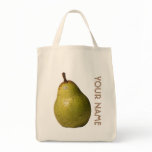 Pear Reusable Grocery Tote Bag