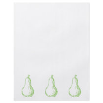 Pear Sketch. Line illustration in green. Flyer