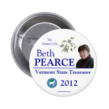 Pearce for VT State Treasurer 2012 Buttons