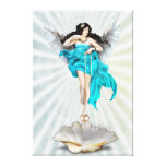 Pearl Angel Stretched Canvas Print