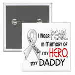 Pearl In Memory Of My Daddy Lung Cancer Pins
