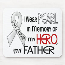 Pearl In Memory Of My Father Lung Cancer Mousepads