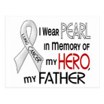 Pearl In Memory Of My Father Lung Cancer Postcards