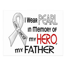 Pearl In Memory Of My Father Lung Cancer Postcards