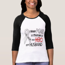 Pearl In Memory Of My Husband Lung Cancer T-shirt