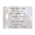 Pearl Necklace Save the Date Wedding Postcard