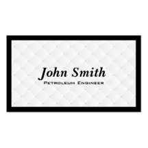 Pearl Quilt Petroleum Engineer Business Card